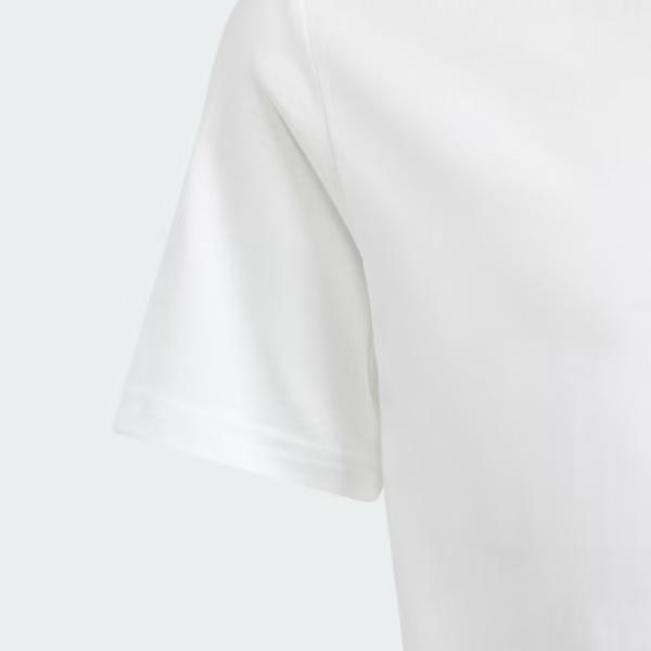 Adidas Essentials Small Logo Cotton Tee - White