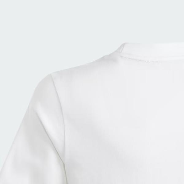 Adidas Essentials Small Logo Cotton Tee - White