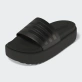 Adidas Adilette Platform Slides - Black