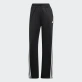 Adidas Women's Iconic Wrapping 3-Stripes Snap Track Pants - Black/White