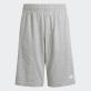 Adidas Unisex 3Stripes Knee Shorts - Grey/White