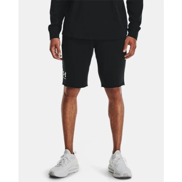 Under Armour Men's Rival Terry Shorts - Black/ Onyx White