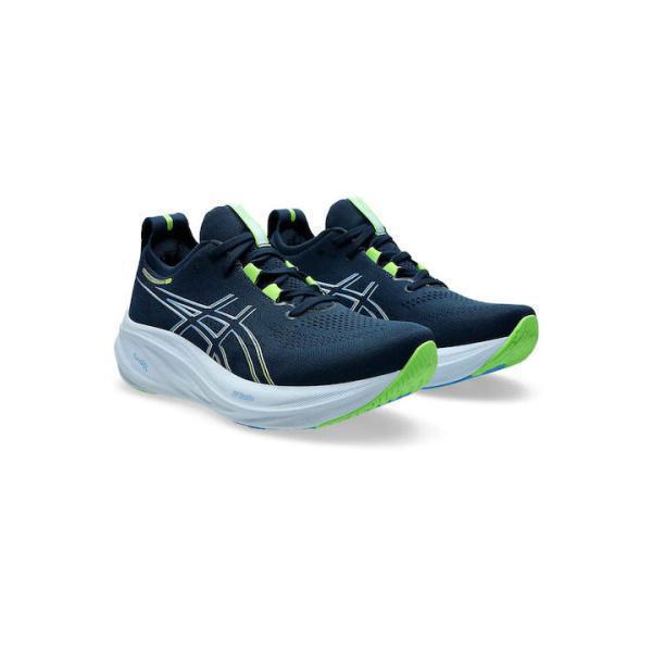 Asics Gel-Nimbus 26 Men's Running Shoes - French Blue/ Electric Lime