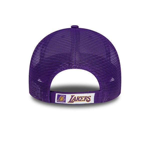 New Era LA Lakers Home Field 9FORTY Trucker Cap - Purple