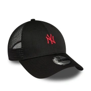 New Era New York Yankees Home Field Black 9FORTY Trucker Cap - Black