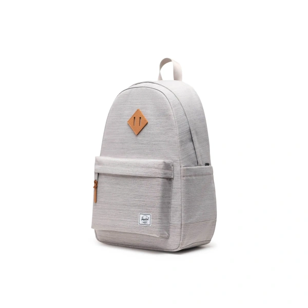 Herschel Heritage™ Backpack - 24L Unisex Σακίδιο Πλάτης 100% Recycled Material - Light Gray Crosshatch