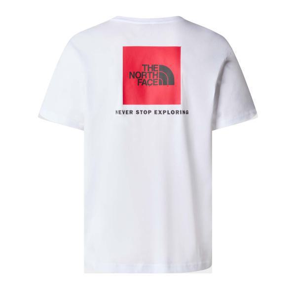 The North Face S/S Redbox Tee Ανδρική Κοντομάνικη Μπλούζα Cotton Regular Fit - White