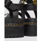 Dr Martens Blaire Quad Hydro Leather Platform Gladiator Sandals - Black
