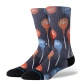 Stance Tootsie Pop Crew Socks Ανδρικές Κάλτσες  Polyester/Cotton/Nylon/Elastane - Black