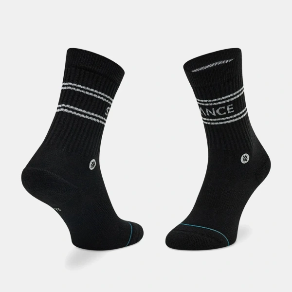 Stance Basic 3 Pack Crew Socks Unisex Κάλτσες Cotton/Polyester/Elastane/Nylon - Black