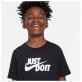 Nike Sportswear Unisex Tee JDI Swoosh 2 Παιδική Kοντομάνικη Mπλούζα Cotton/Polyester Loose Fit - Black