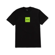 Huf Set Box T-Shirt Ανδρική Κοντομάνικη Cotton Regular Fit -Black