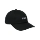 Huf Set OG Curved Visor 6 Panel Hat Unisex Καπέλο Cotton - Black