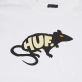 Huf Man's Best Friend T-Shirt Ανδρική Κοντομάνικη Μπλούζα Cotton Regular Fit -White