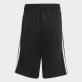 Adidas Essentials Unisex Kids 3-Stripes Knit Shorts Unisex Παιδικό Σορτς Cotton Regular Fit - Black/White