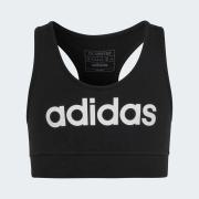 Adidas Essentials Linear Logo Bra Παιδικό Μπουστάκι Cotton/Elastane Tight Fit - Black/White