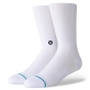 Stance Iconic Crew Socks Unisex Κάλτσες  Cotton/Polyester/Nylon/Elastane - White/Black