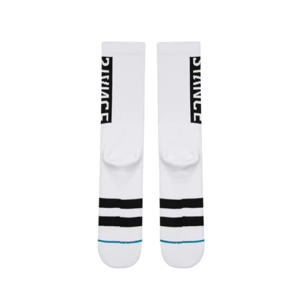 Stance OG Crew Socks Unisex Κάλτσες Cotton/Polyester/Elastane/Nylon - White