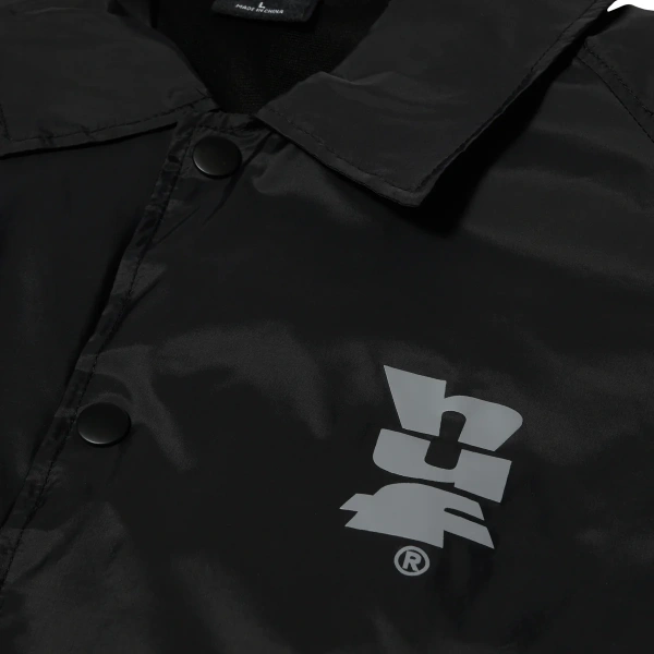 Huf Megablast Coaches Jacket Ανδρικό Αντιανεμικό Nylon/Poly Regular Fit - Black