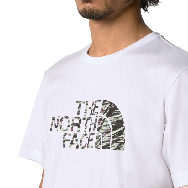 The North Face Easy Tee - White/ Black Beta Flash Print