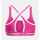 Under Armour Crossback Girl's Sports Παιδικό Μπουστάκι Polyester Regular Fit - Rebel Pink / White