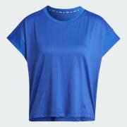 Adidas Studio Γυναικείο Κοντομάνικο Μπλουζάκι Recycled Polyester/Elastane Regular fit - Semi Lucid Blue / Grey Six