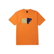 Huf Upside Down T-Shirt Ανδρική Κοντομάνικη Μπλούζα Cotton Regular Fit - Tangerine