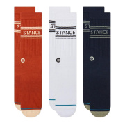 Stance Basic 3 Pack Crew Socks Ανδρικές Κάλτσες Cotton/Polyester/Elastane/Nylon - Indigo