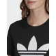 Adidas Original Trefoil Tee Γυναικεία Κοντομάνικη Μπλούζα Cotton/Elastane Regular Fit - Black/White