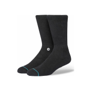 Stance Iconic Crew Socks Unisex Κάλτσες Cotton/Polyester/Nylon/Elastane - Black/White