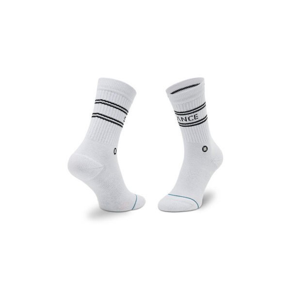 Stance Basic 3 Pack Crew Socks Unisex Κάλτσες Cotton/Polyester/Elastane/Nylon - White