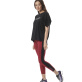 Body Action Women's Athletic Ankle Leggings Γυναικείο Κολάν Polyester/Elastane Regular Fit - Anemone Maroon