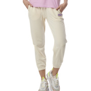 Body Action Women's High Waist Pants Γυναικείο Παντελόνι Cotton/Rec Polyester Standard Fit - Antique White