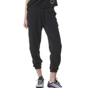 Body Action Women's High Waist Pants Γυναικείο Παντελόνι Cotton/Rec Polyester Standard Fit - Black