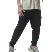 Body Action Men's Natural Dye Cargo Pants Ανδρικό Παντελόνι Cotton Standard Fit - Black