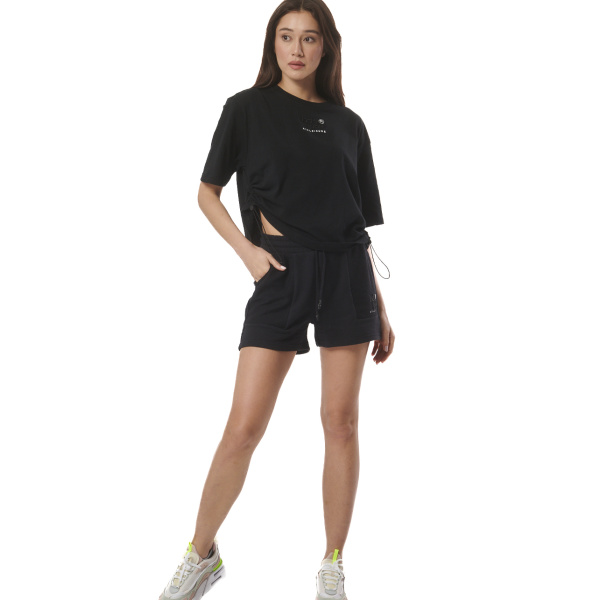 Body Action Women's Athletic Shorts Γυναικείο Σορτσάκι Cotton/Polyester Relaxed Fit - Black