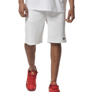 Body Action Men's Essential Sport Shorts W/Zippers Ανδρικό Σορτς Cotton/Polyester Standard Fit - White