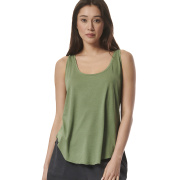 Body Action Women's Natural Dye Tank Top Γυναικεία Αμάνικη Μπλούζα  Cotton/Modal Standard Fit - Hedge Green