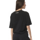 Body Action Women's Drawcords Loose Tee Γυναικεία Κοντομάνικη Μπλούζα Cotton Loose Fit - Black