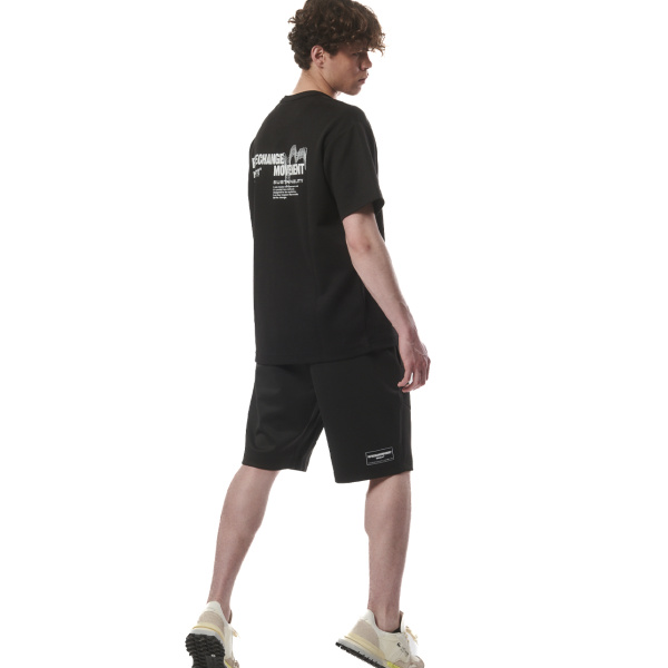 Body Action Men's Oversized Lifestyle T-Shirt Ανδρική Κοντομάνικη Μπλούζα Rec Polyester/Cotton Oversized Fit - Black