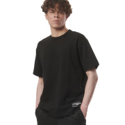Body Action Men's Oversized Lifestyle T-Shirt Ανδρική Κοντομάνικη Μπλούζα Rec Polyester/Cotton Oversized Fit - Black