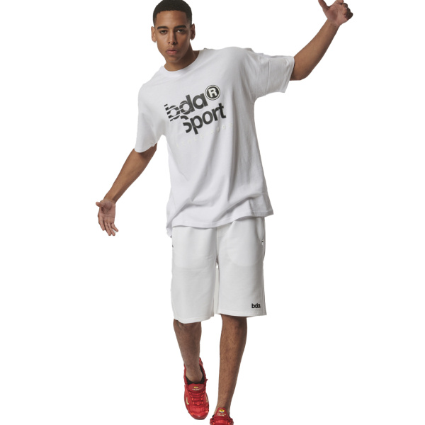 Body Action Gender Neutral Oversized T-Shirt Unisex Κοντομάνικη Μπλούζα Cotton Oversized Fit - White
