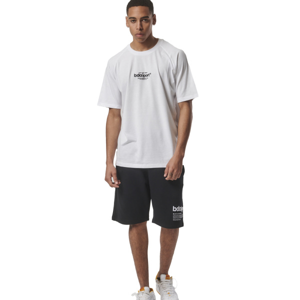 Body Action Men's Lifestyle Fit T-Shirt Ανδρική Κοντομάνικη Μπλούζα Cotton/Rec Polyester Standard Fit - White
