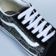 Vans Jr Old Skool Logo Παιδικά Υφασμάτινα Παπούτσια - Black