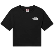 The North Face Womens Simple Dome Crop T-Shirt Γυναικεία Κοντομάνικη Μπλούζα Cotton/Polyester/Elastane Loose Fit - Black / White