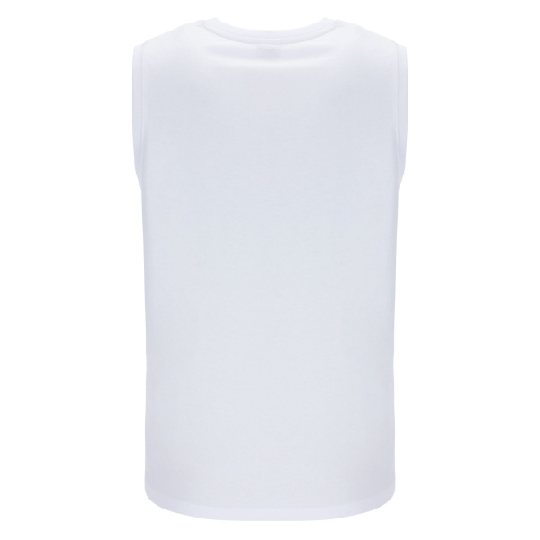 Russell Athletic Dane Singlet Ανδρική Αμάνικη Μπλούζα Cotton Regular Fit - White