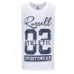 Russell Athletic Dane Singlet Ανδρική Αμάνικη Μπλούζα Cotton Regular Fit - White