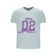 Russell Athletic Jersey S/S Crew Neck Tee Shirt Ανδρική Κοντομάνικη Μπλούζα Cotton Regular Fit - Surf Spray