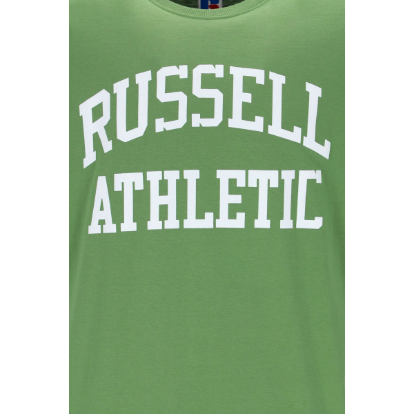 Russell Athletic Iconic S/S Crew Neck Tee Shirt Ανδρική Κοντομάνικη Μπλούζα Cotton Regular Fit - English Ivy