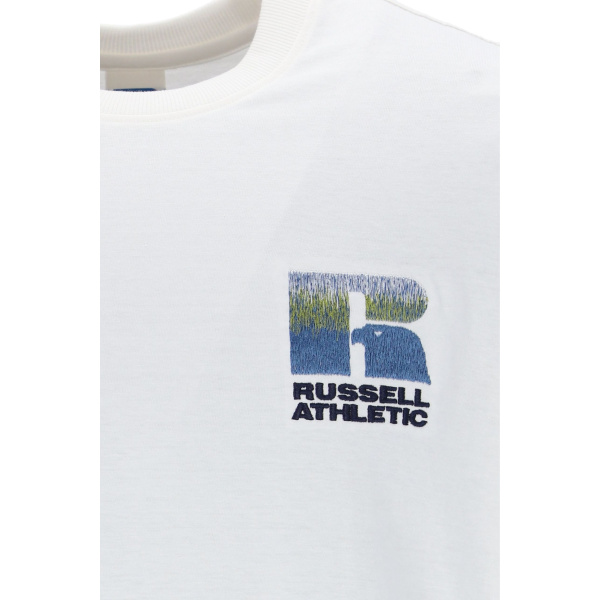 Russell Athletic Cosmos S/S Crewneck Tee Shirt Ανδρική Κοντομάνικη Μπλούζα Cotton Regular Fit - Barely Blue